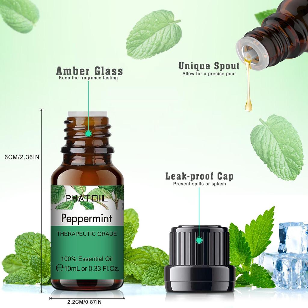 Essential oils "Peppermint" (Headache, breathing, sleeping..)